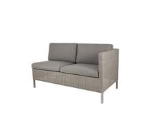 Cane-line dining loungesofa - Connect - 2 pers. venstre modul. inklusiv hyndesæt 